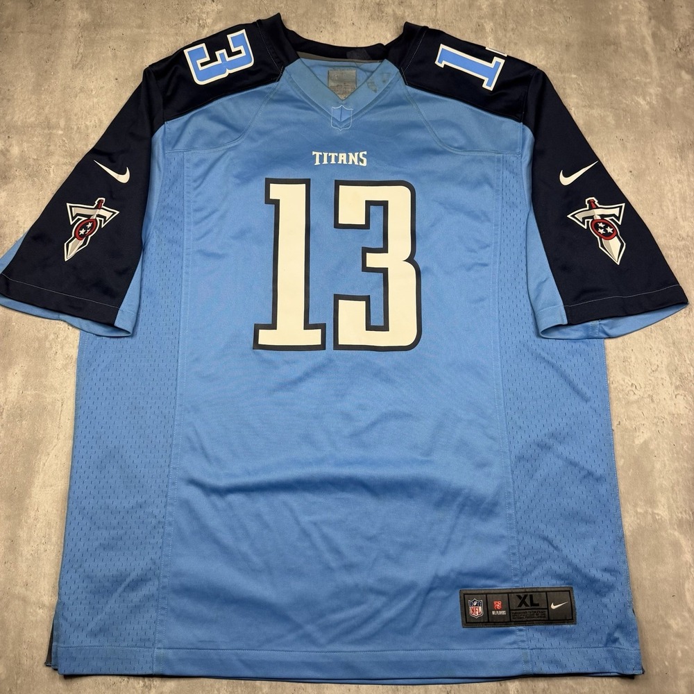 Nike Tennessee Titans Kendall Wright #13 NFL On Field Jersey Men's XL Blue